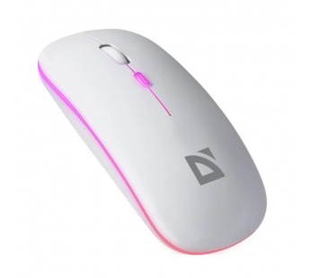 Мышь беспроводная DEFENDER Coda MB-261 белый,2.4ГГц+BT,радужн,300мАч#2098510