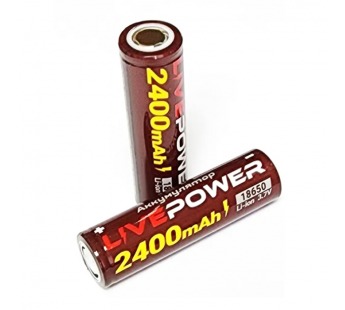 Аккумулятор 18650 G70 2400mAh=2000mAh LTE54, с выводами#2099055