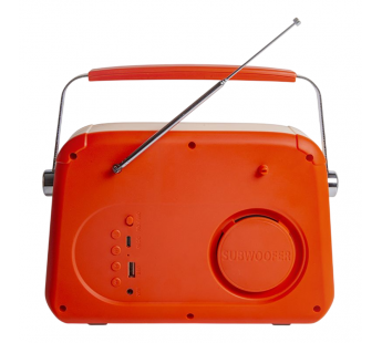 Радиоприёмник БЗРП Fresh РП-341 (УКВ 87.5-108МГц, DC5В, Акб. BT/USB/AUX), оранжевый#2142632