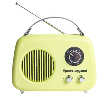 Радиоприёмник БЗРП Fresh РП-343 (УКВ 87.5-108МГц, DC5В, Акб. BT/USB/AUX), зелёный#2142634