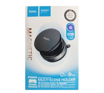 Автодержатель HOCO DCA62 магнитный вакуумный на панель черный#2100413