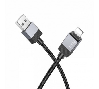 Кабель USB - Lightning HOCO X110 (2,4А/1m/текстиль) черный#2102403