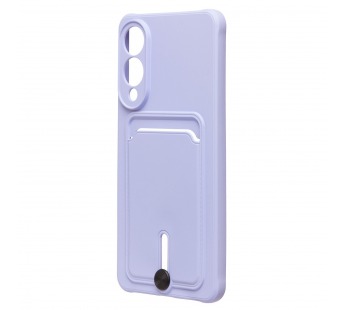 Чехол-накладка - SC304 с картхолдером для "Samsung Galaxy S25 Edge" (light violet) (240409)#2103541