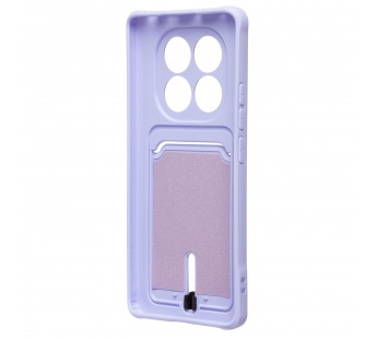 Чехол-накладка - SC304 с картхолдером для "Xiaomi Redmi Note 14 Pro 4G" (light violet) (240446)#2139827