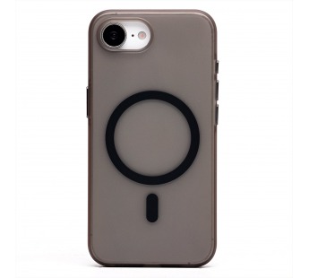 Чехол-накладка - SM038 SafeMag для "Apple iPhone 16e" (black/matte transparent) (240437)#2104206