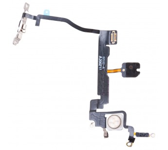 Шлейф для iPhone 11 Pro (A2215) на кнопку включения/микрофон/вспышку - Премиум#2123334