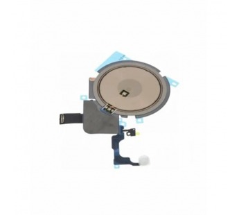 Шлейф для iPhone 15 Pro Max (A3106) на беспроводную зарядку/вспышку/микрофон - Премиум#2138437