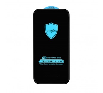 Защитное стекло 6D для iPhone 16 Pro (черный) (VIXION) тех пак#2100320
