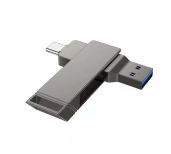 USB карта памяти HOCO UD15 256ГБ USB 3.2 + Type-C (серый)#2100428