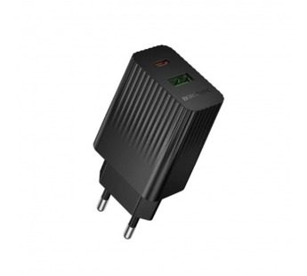 Сетевой адаптер питания BOROFONE BAS76A PD30W + QC 3.0 (черный)#2104185