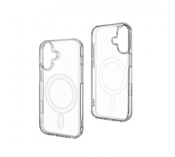 Чехол-накладка для iPhone 16 Plus (Magsafe, прозрачный)#2101441