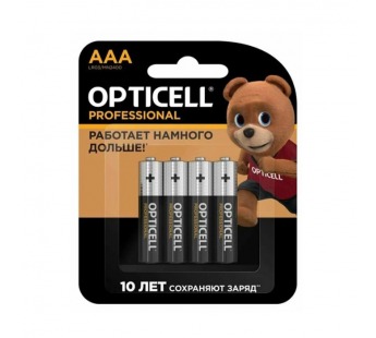 Элемент питания OPTICELL PROFESSIONAL LR03 BL4 (4/48/192/21504)#2101824