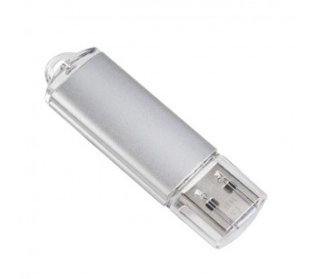 Флеш-накопитель USB2.0 128Gb Perfeo E01 (PF-E01S128ES) Серебристый, шт#2101831