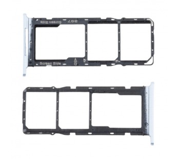 Держатель SIM для Tecno Spark 20C (BG7n) Серебро#2103766