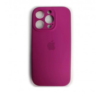 Чехол силиконовый Silicone Case ORG iPhone 15 Pro Max (защита камеры) темно-розовый#2102718