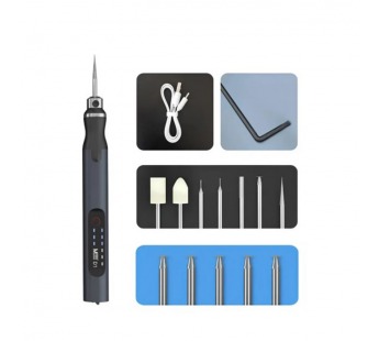 Полировальная ручка гравер MaAnt D1 (беспроводная, 7 насадок, 1300 mAh)#2126163