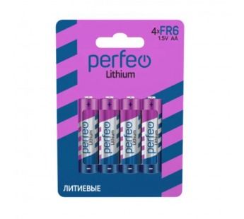 Элемент питания FR6 AA Lithium 1.5V Perfeo BL-4#2102905