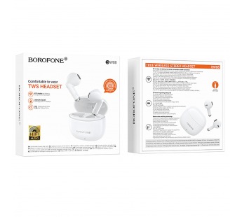 Беспроводные Bluetooth-наушники Borofone TWS BW88 Deep rhyme (white) (239701)#2103060