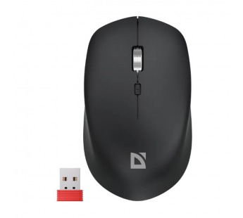 Мышь беспроводная DEFENDER Velvet MB-406 черн,2.4ГГц+BT,1600dpi,4кн,АКБ#2104032