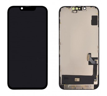 Дисплей для iPhone 14 + тачскрин черный с рамкой (OLED GX)#2123262