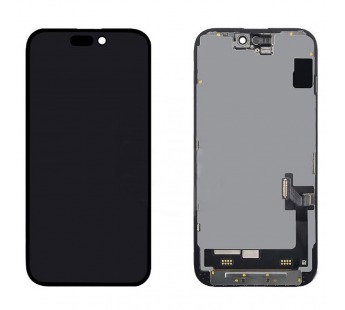 Дисплей для iPhone 15 + тачскрин черный с рамкой 100% (REF)#2104388
