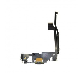 Шлейф для iPhone 12 Pro Max + разъем зарядки + микрофон (черный) 100%#2104005