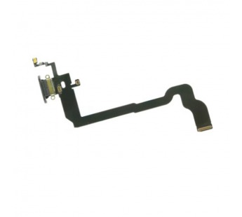 Шлейф для iPhone X + разъем зарядки (черный) 100%#2130854