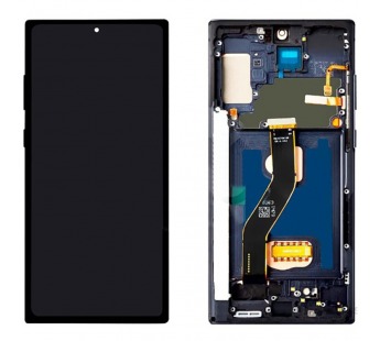 Дисплей для Samsung N975F Galaxy Note10 Plus в рамке + тачскрин (черный) (Soft OLED)#2104464