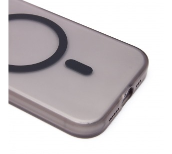 Чехол-накладка - SM038 SafeMag для "Apple iPhone 15 Pro Max" (black/matte transparent) (240532)#2103847