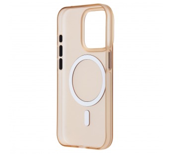 Чехол-накладка - SM038 SafeMag для "Apple iPhone 15 Pro Max" (gold/matte transparent) (240534)#2103839