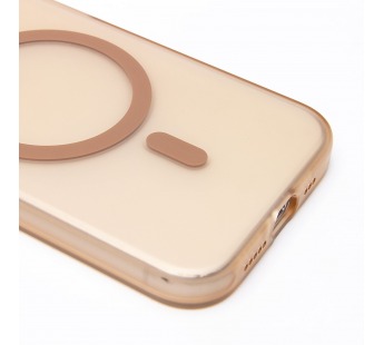Чехол-накладка - SM038 SafeMag для "Apple iPhone 15 Pro Max" (gold/matte transparent) (240534)#2103841