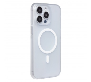 Чехол-накладка - SM038 SafeMag для "Apple iPhone 15 Pro Max" (white/matte transparent) (240533)#2109870