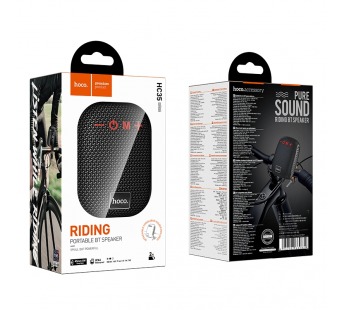 Колонка беспроводная Hoco HC35, (USB,FM,TF card,AUX) цвет черный#2104120