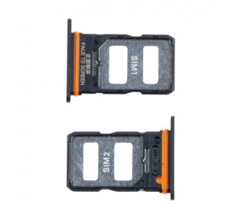 Держатель SIM для Xiaomi Poco X6 5G (23122PCD1G) Черный#2105799