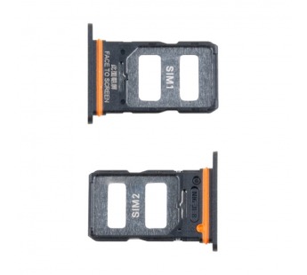 Держатель SIM для Xiaomi Redmi Note 13 Pro 5G (2312DRA50C/2312CRAD3C/2312DRA50G/2312DRA50I) Черный#2105798