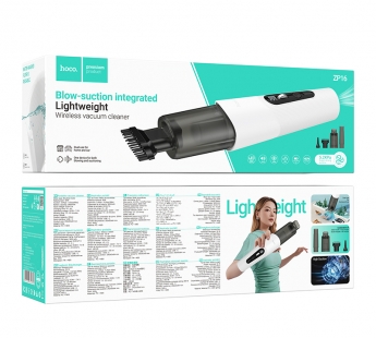 Пылесос портативный Hoco ZP16, беспроводной, цвет белый#2105333
