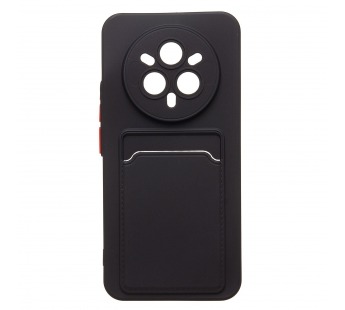 Чехол-накладка - SC337 с картхолдером для "Realme 14 Pro+" (black) (240830)#2105787