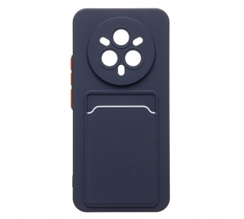 Чехол-накладка - SC337 с картхолдером для "Realme 14 Pro+" (dark blue) (240831)#2105783