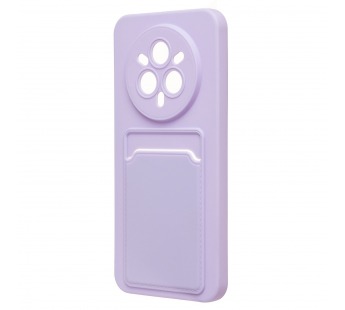 Чехол-накладка - SC337 с картхолдером для "Realme 14 Pro+" (light violet) (240832)#2105655