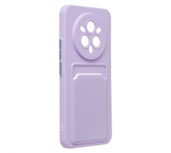 Чехол-накладка - SC337 с картхолдером для "Realme 14 Pro+" (light violet) (240832)#2105656