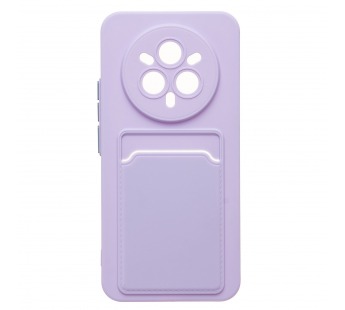 Чехол-накладка - SC337 с картхолдером для "Realme 14 Pro+" (light violet) (240832)#2105654