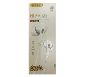 Проводные наушники 3.5 RECRSI EP-E003 белые#2106523