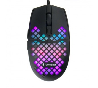 Проводная мышь игровая Gembird MG-760 черная#2106477