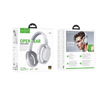 Bluetooth-наушники полноразмерные Hoco W67 Rhyme open (gray) (240984)#2106507