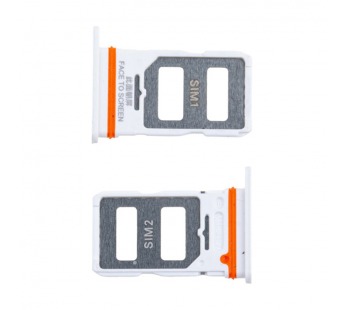 Держатель SIM для Xiaomi Redmi Note 12 Pro 5G (22101316C/22101316I/22101316G) Белый#2108623