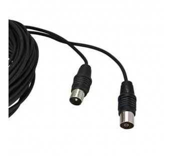 Удлинитель антенный ТВ  5м (шт.-гн.) чёрный "Premier"#2105762