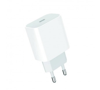 Адаптер постоянного тока 220В с выходом 1гн. Type-C PD 20Вт, белый GPPD06 "GoPower"#2105818