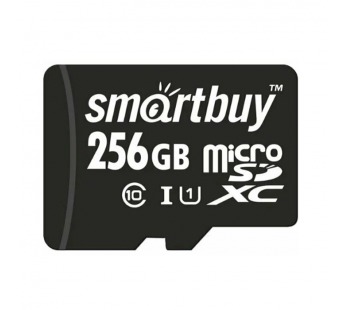 Карта памяти MicroSDXC 256GB SmartBuy (UHS-I, U1, class10) без адаптера SD#2105816