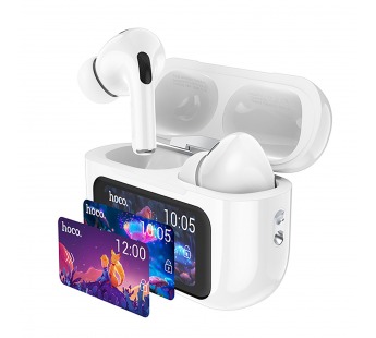 Беспроводные Bluetooth-наушники Hoco TWS EW72 Lite с экраном (white) (240180)#2106320