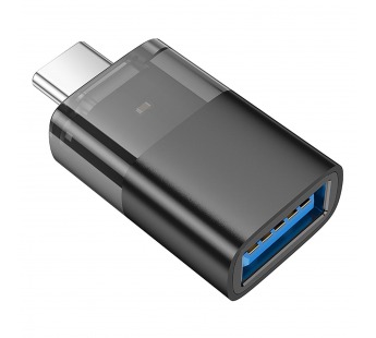 Переходник USB - Type-C Hoco UA36B (black)#2106306